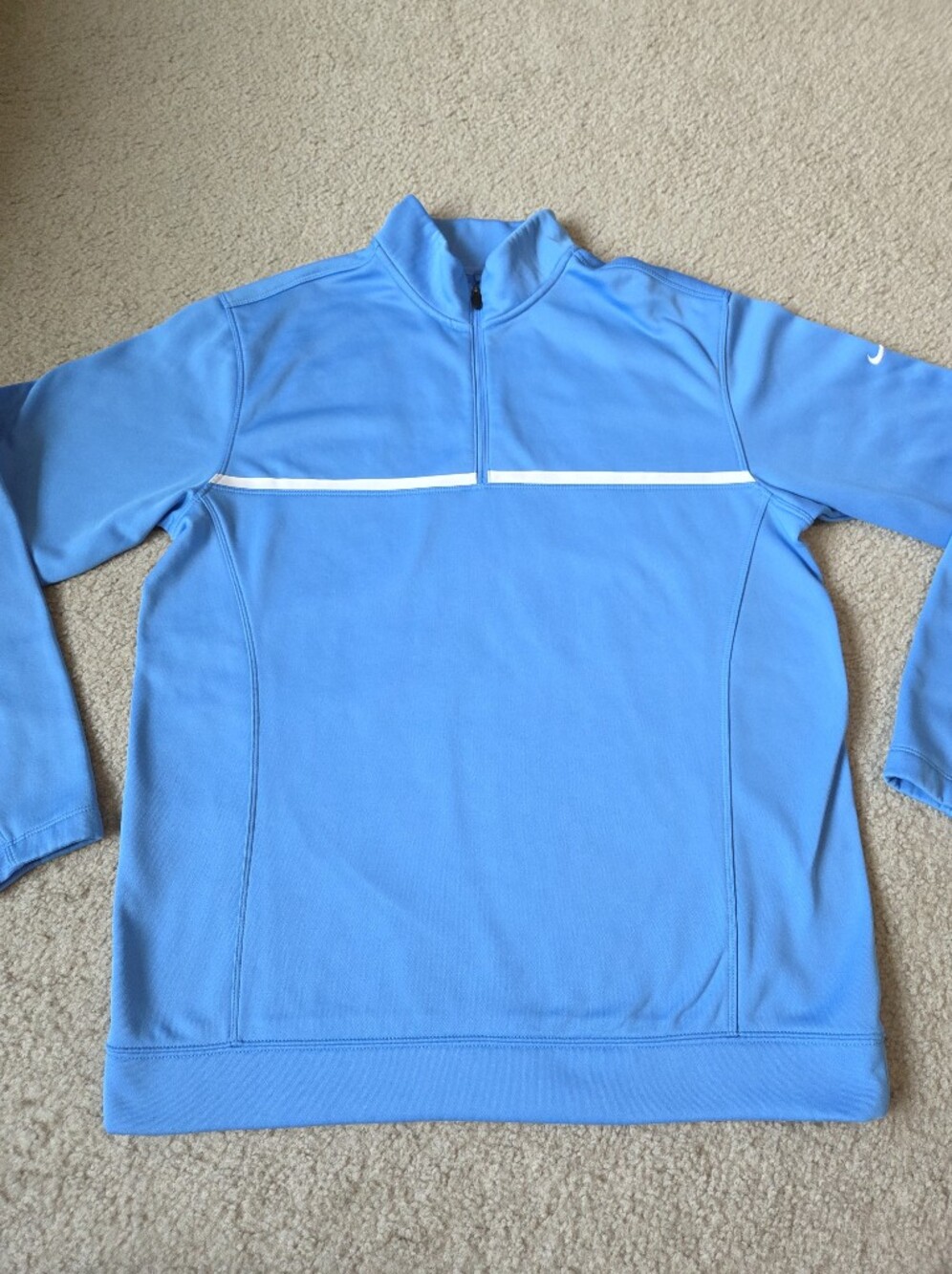Nike Golf light blue quarter zip medium